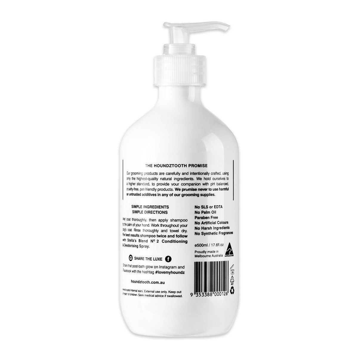 Houndztooth Stella s Blend No 2 Dog Shampoo 500ml | Harris Farm Online