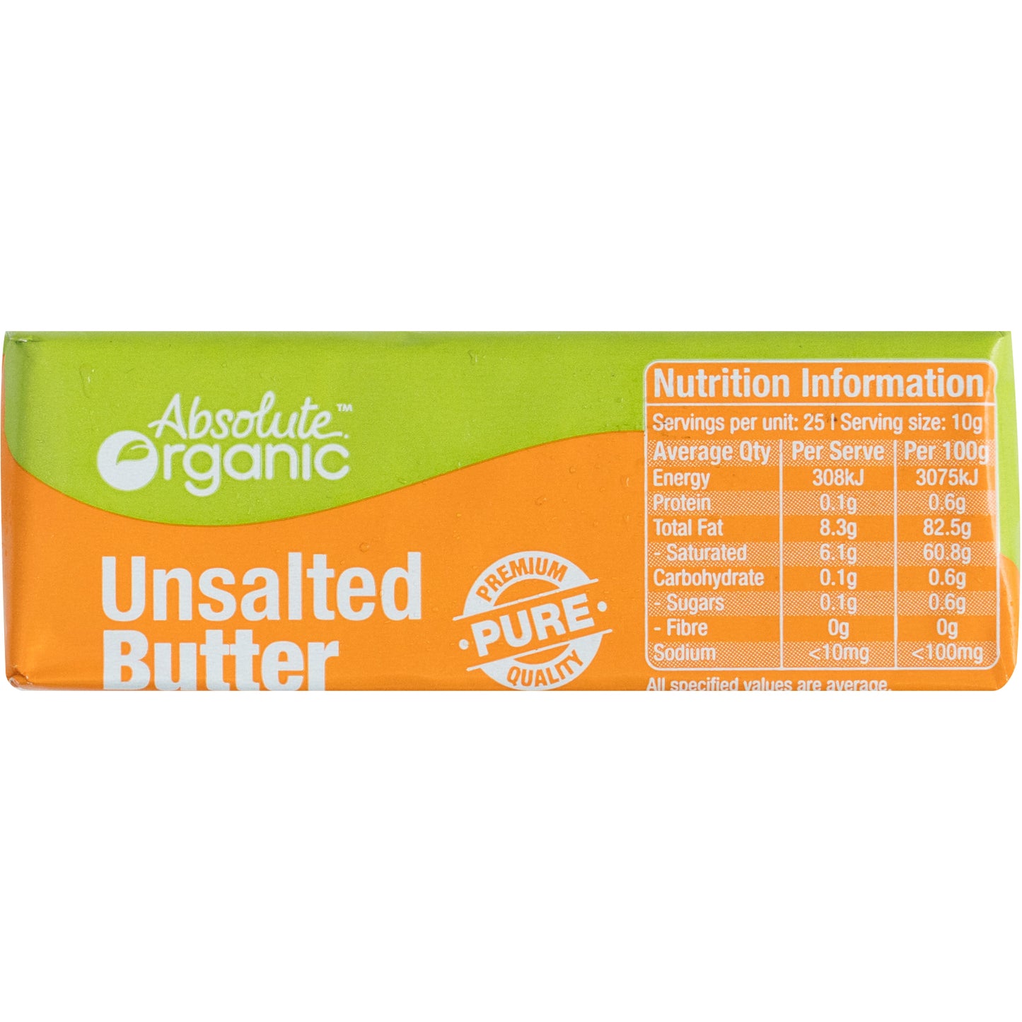 Absolute Organic UnSalted Butter Block | Harris Farm Online