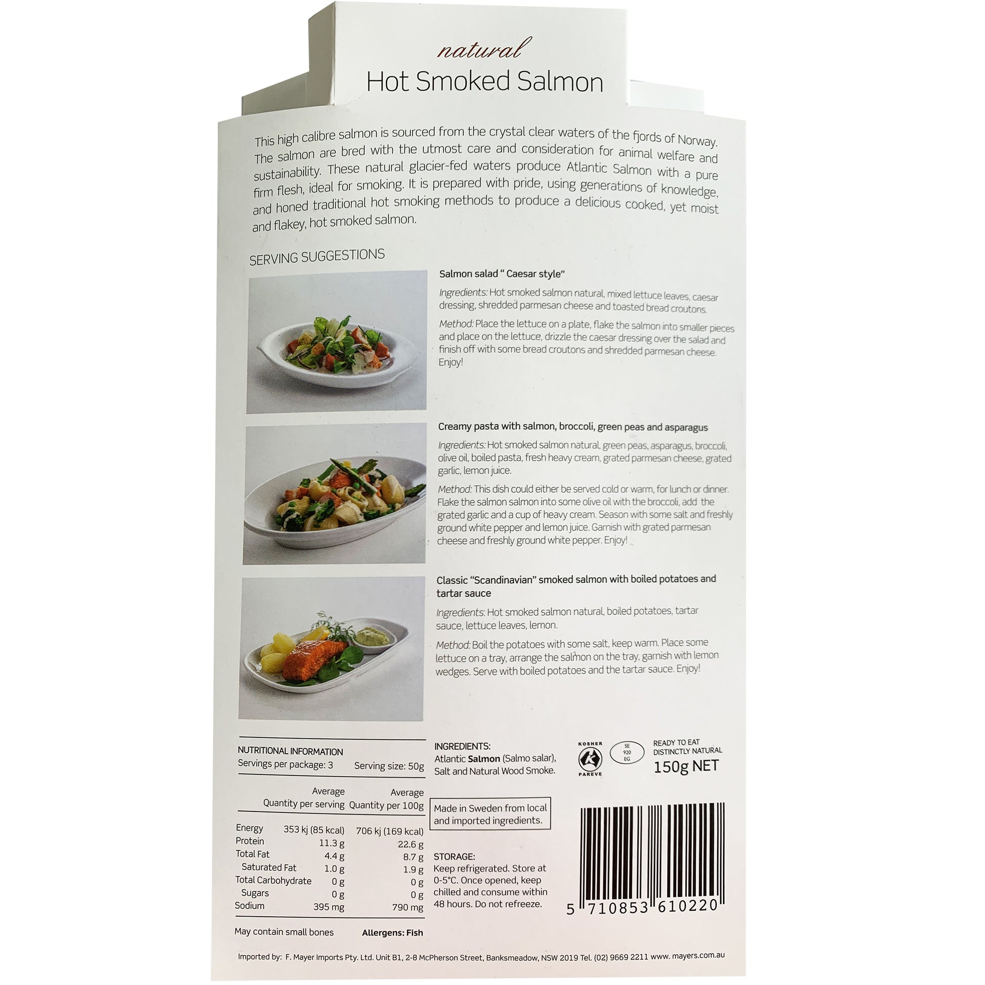 Dansti Hot Smoked Salmon Natural | Harris Farm Online