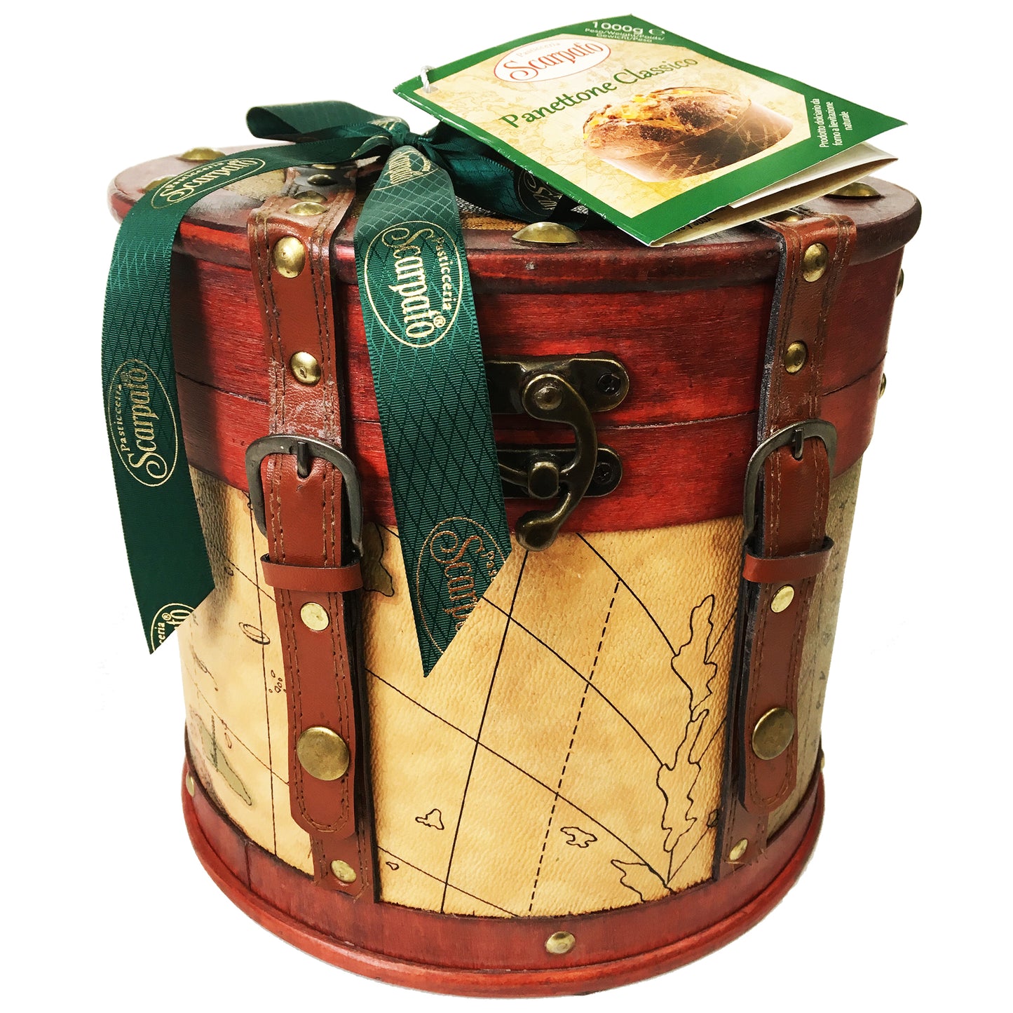 Scarpato - Panettone Classico - Antique Box With Buckle (1kg)