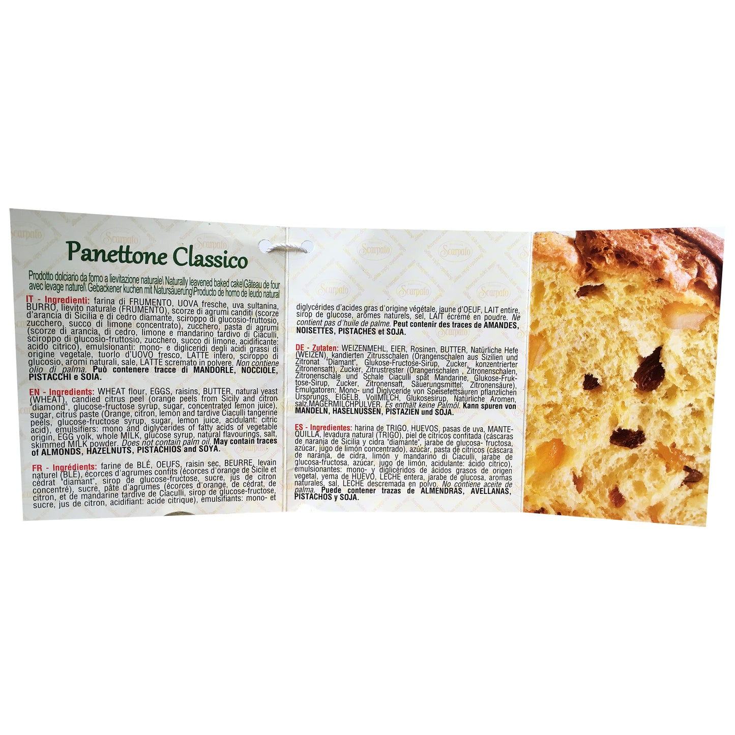 Scarpato - Panettone Classico - Antique Box With Buckle (1kg)