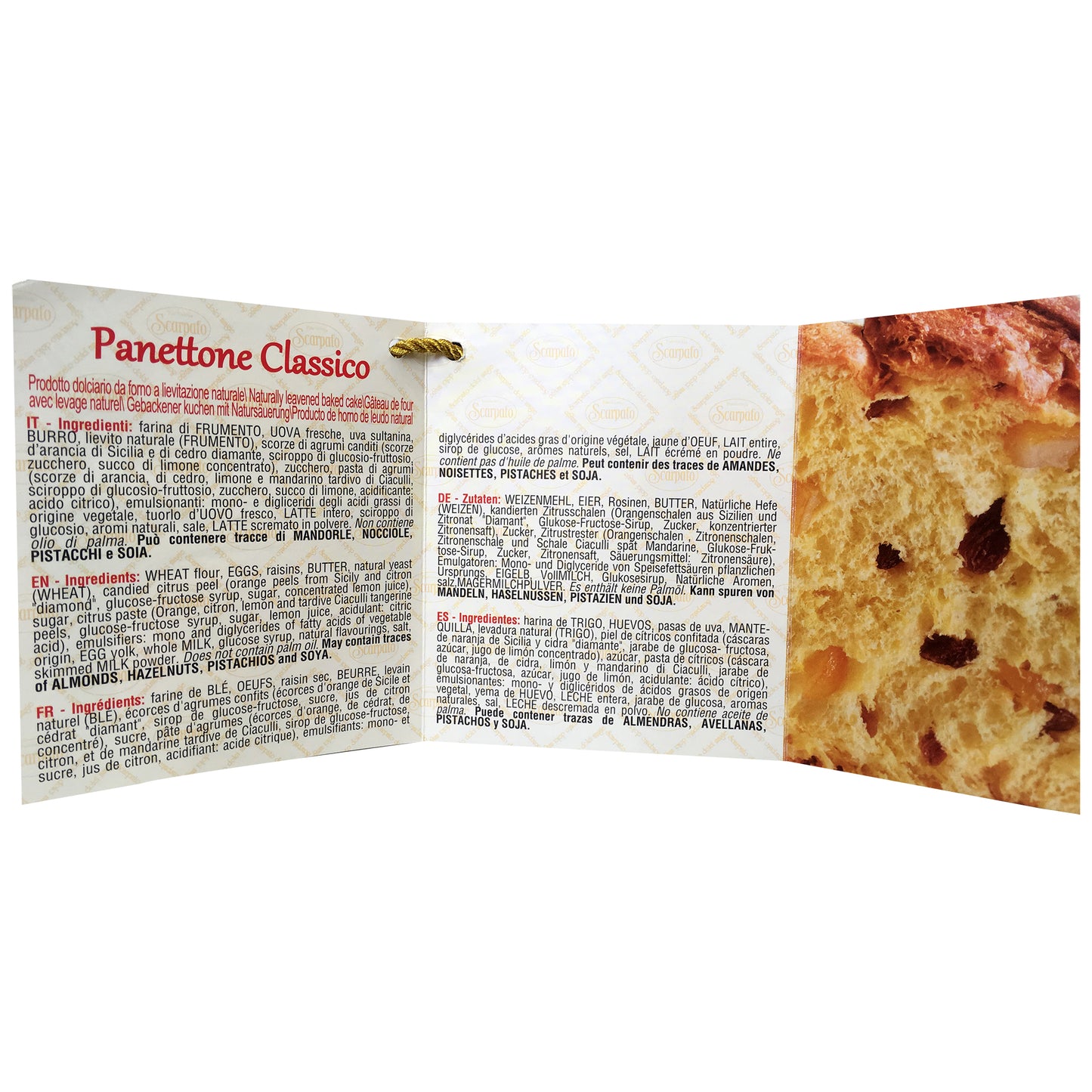 Scarpato - Panettone Classico - Nuova Ricetta (1kg)