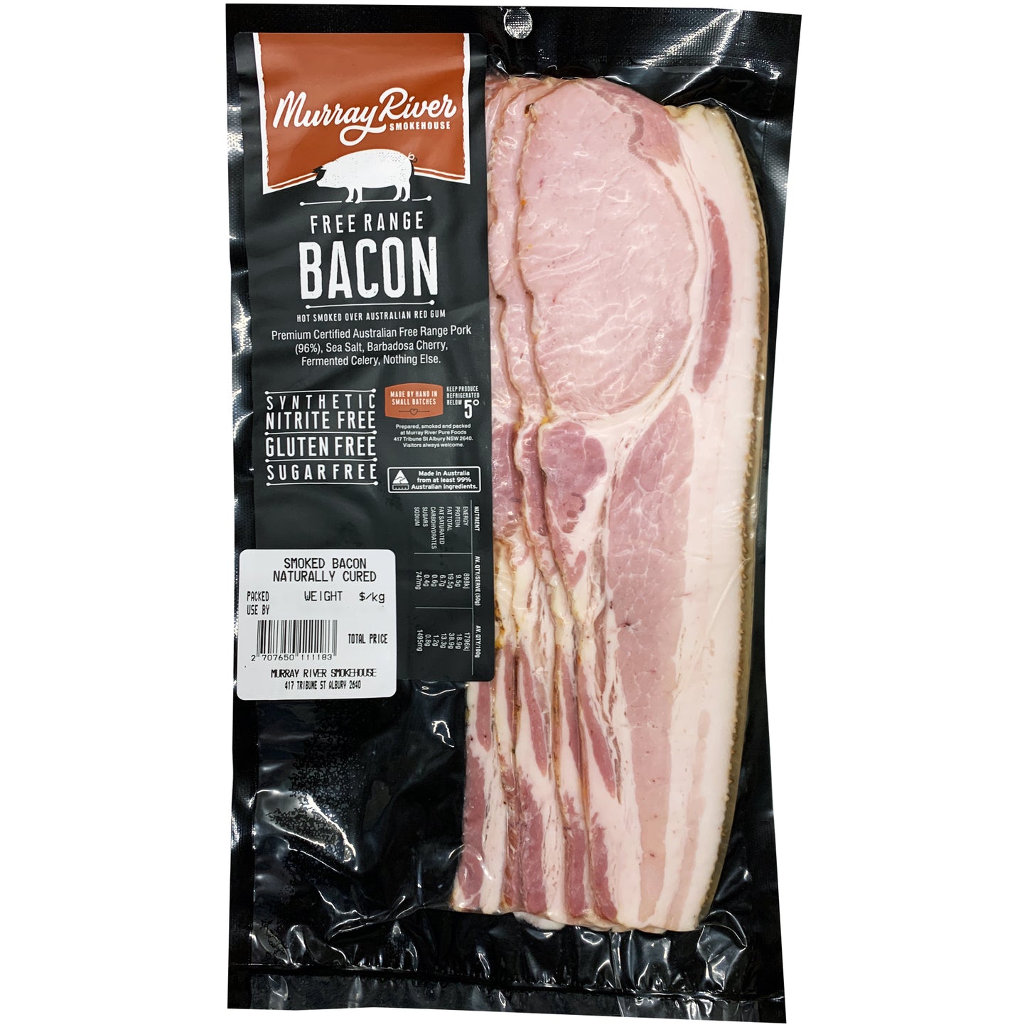 Murray River Smokehouse Smoked Free Range Bacon | Harris Farm Online