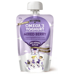 Tasmania's Westhaven Omega 3 Yoghurt Mixed Berry 110g