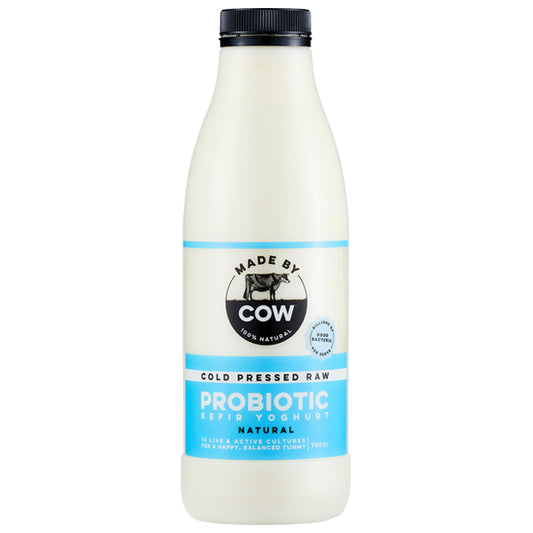 Made by Cow - Cold Pressed Raw Probiotic Yoghurt - Natural (750mL)