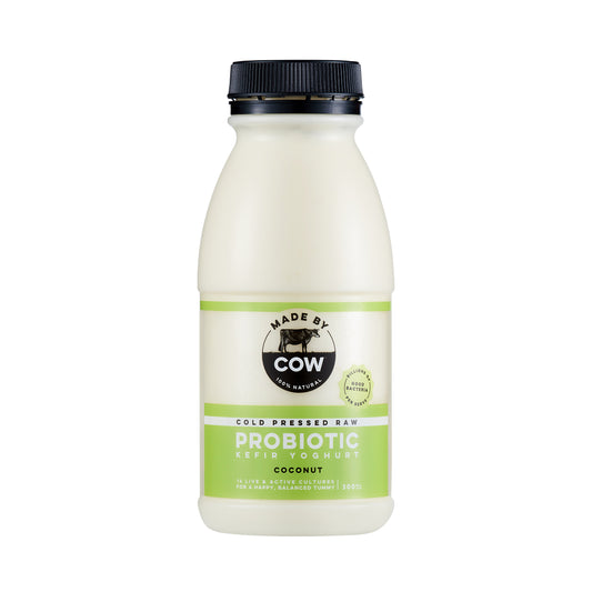 Made by Cow - Cold Pressed Raw Probiotic Yoghurt - Coconut (300mL)