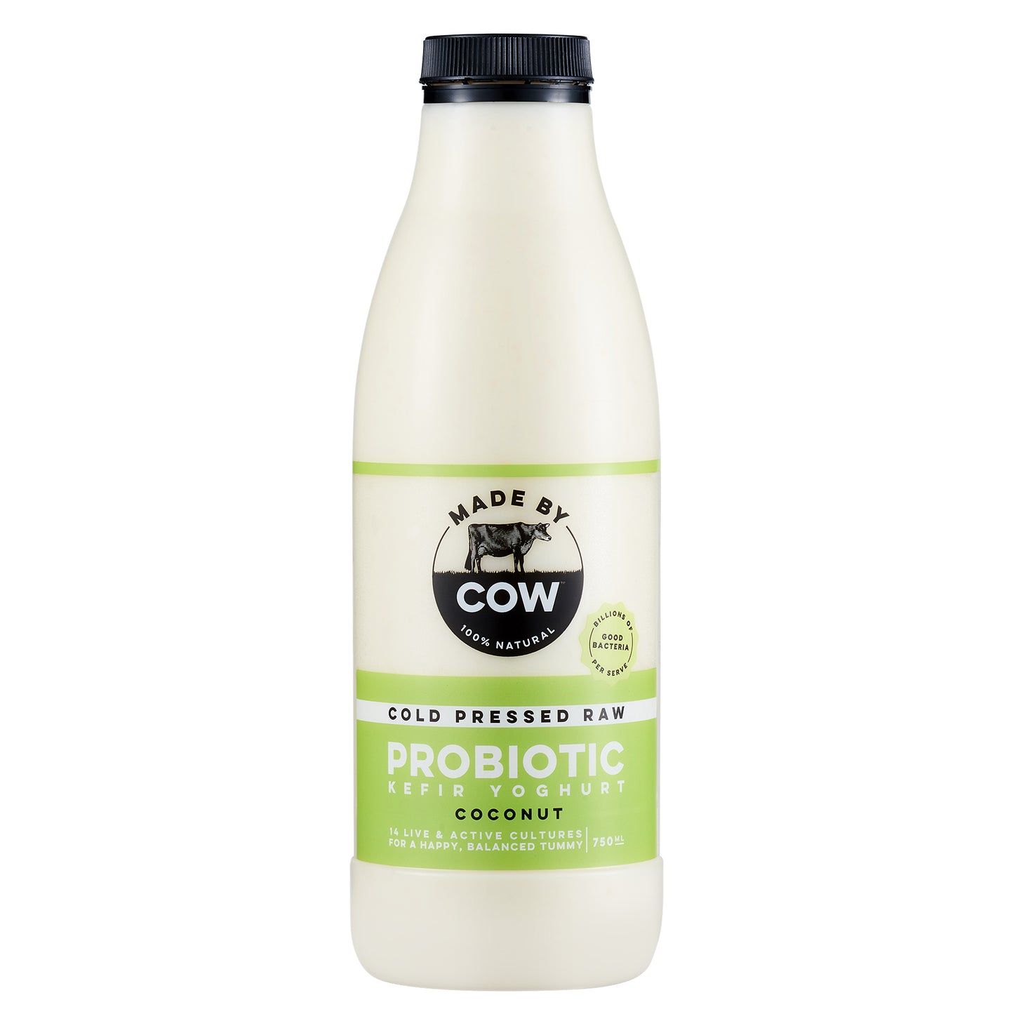 Made by Cow - Cold Pressed Raw Probiotic Yoghurt - Coconut (750mL)