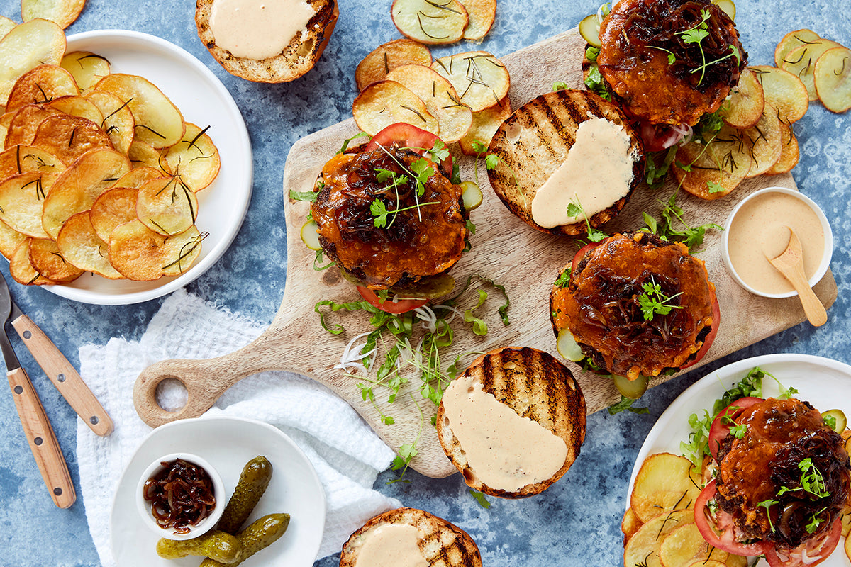 Buy Beef Burgers Meal Kit from Harris Farm Online