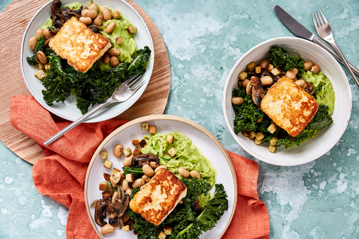 Buy Halloumi and Portobello Mushrooms Meal Kit from Harris Farm Online