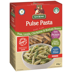 San Remo Pulse Pasta Penne Peas, Lentils, Chickpeas and Borlotti Beans 250g