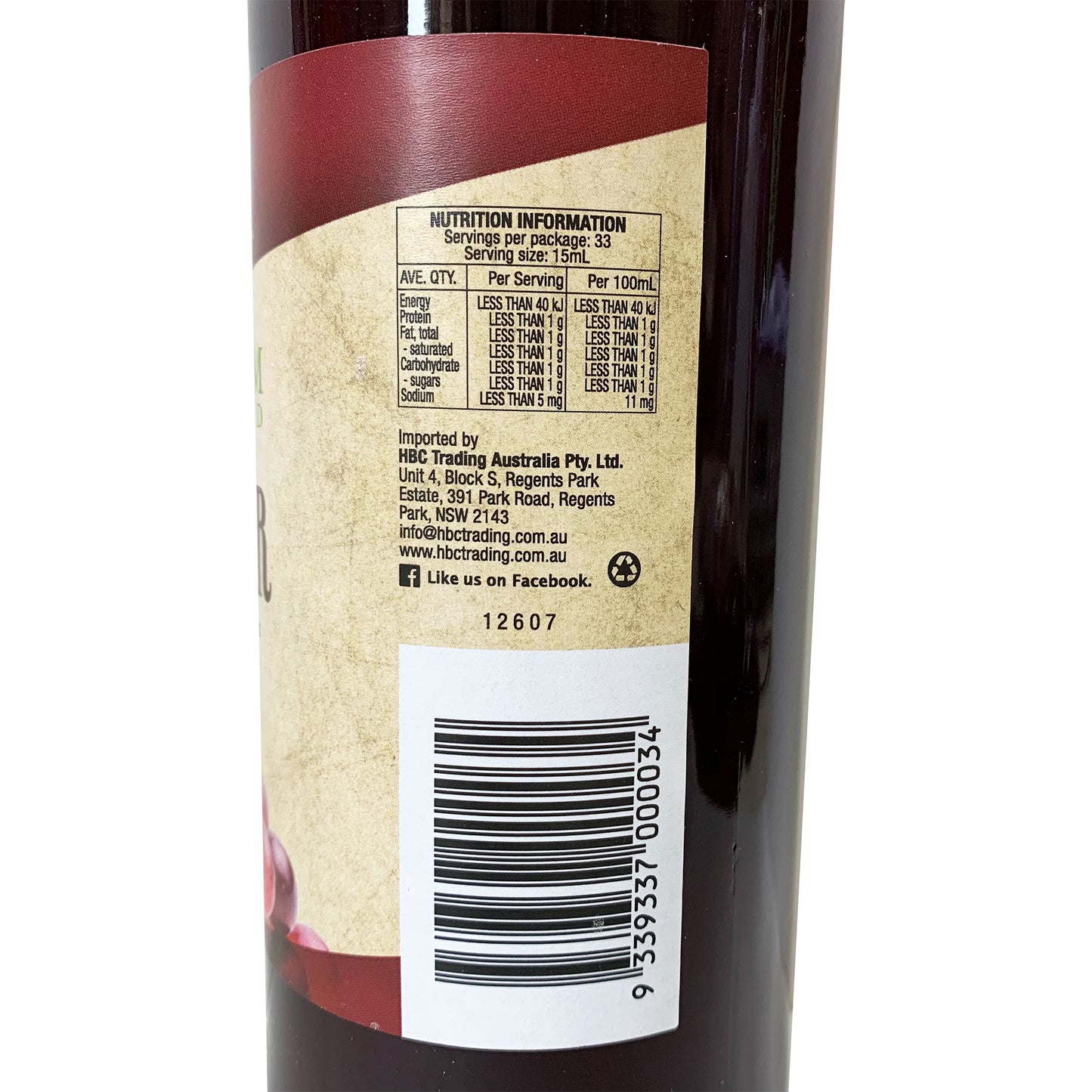 Chef's Choice Red Wine Vinegar 500ml | Harris Farm Markets Online