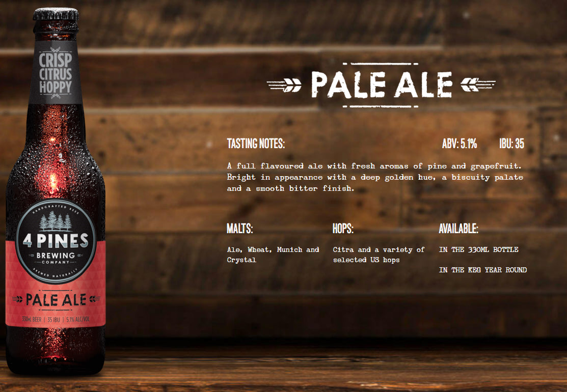 4 Pines Brewing - Beer Pale Ale | Harris Farm Online