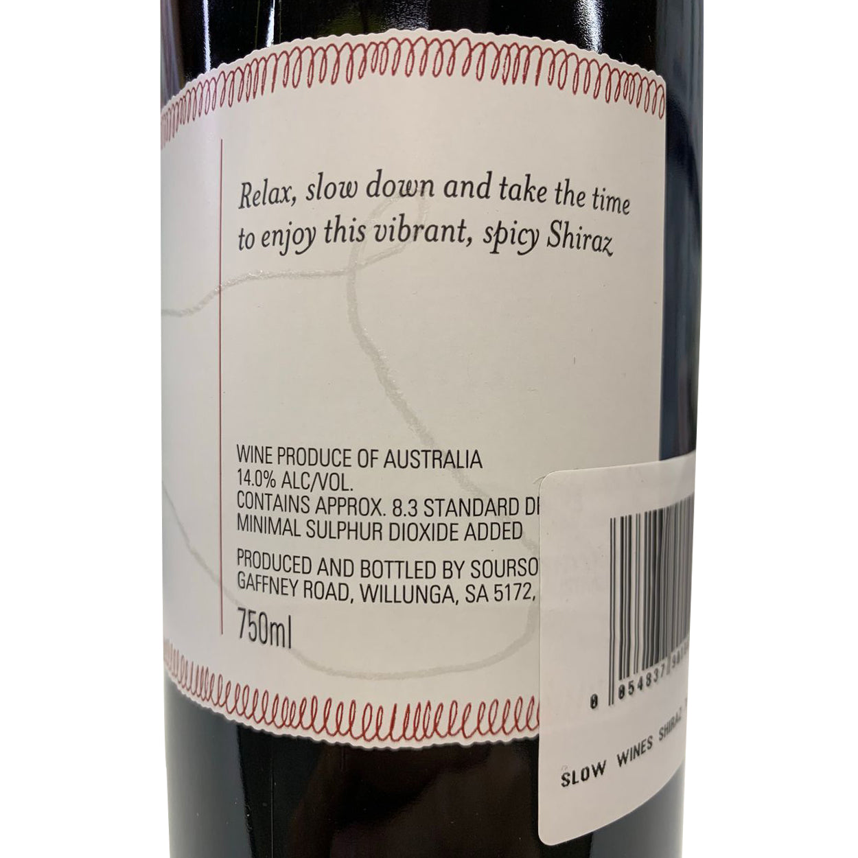 Slow Red - Shiraz - Adelaide Hills, SA | Harris Farm Online