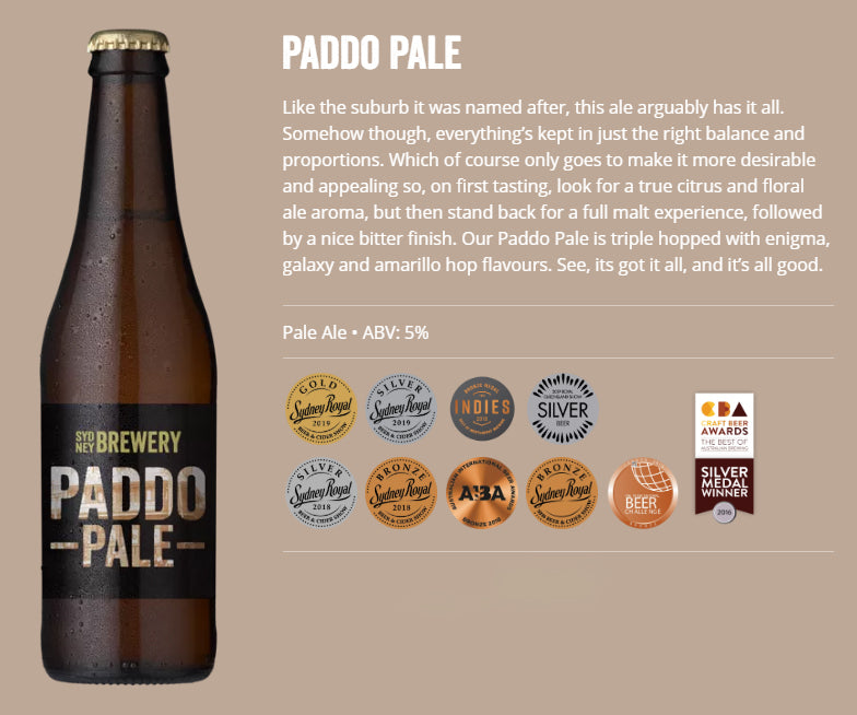 Buy Sydney Brewery - Beer Paddo Pale | Harris Farm Online