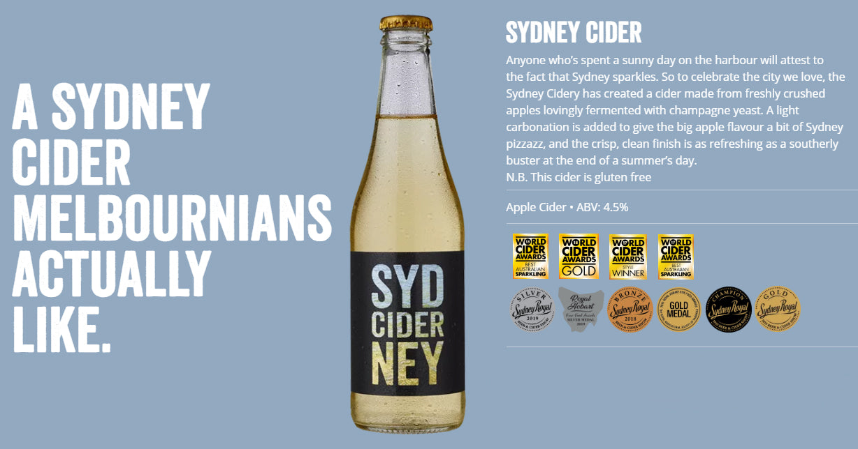 Sydney Brewery - Sydney Cider | Harris Farm Online