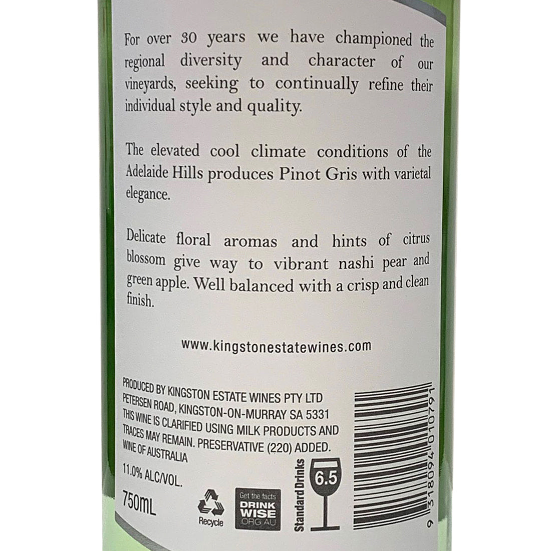 Kingston Estate - Pinot Gris - Adelaide Hills, SA | Harris Farm Online