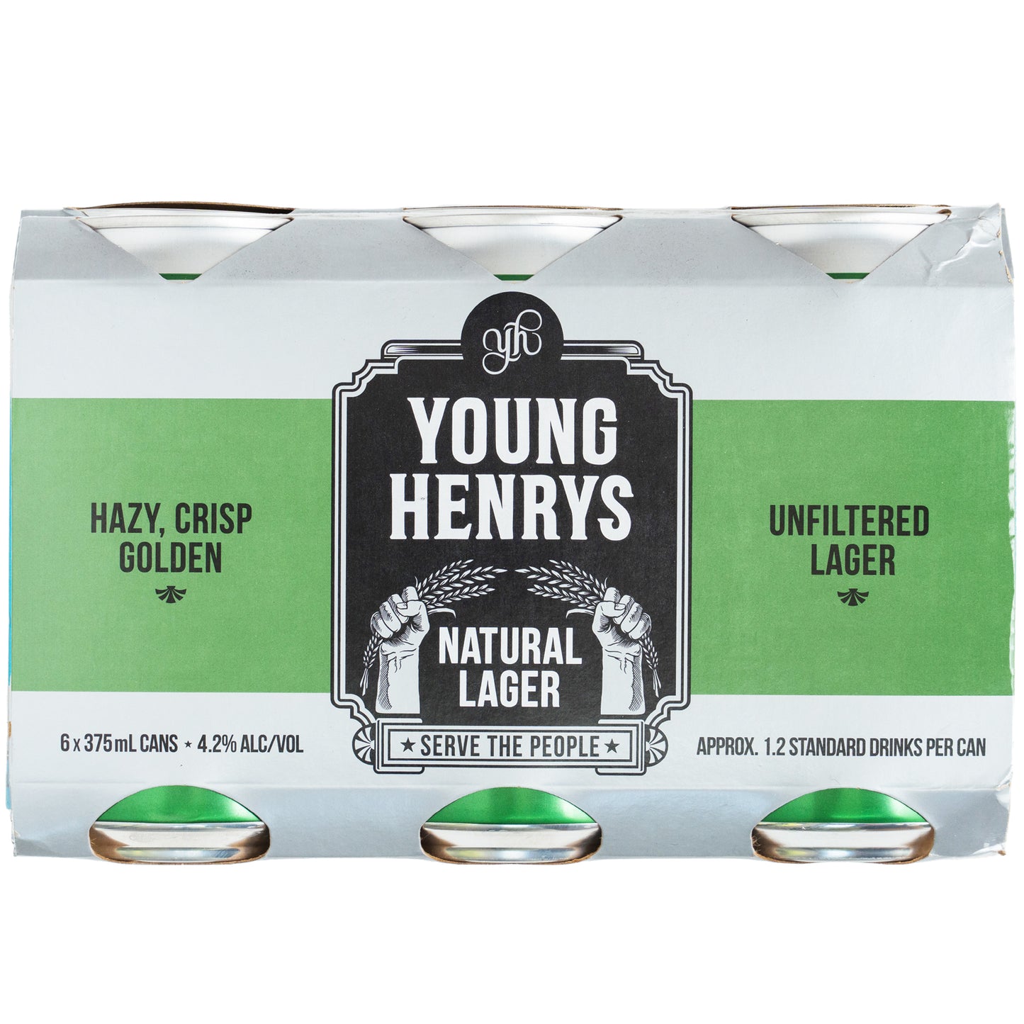 Young Henrys Natural Lager 6x375ml | Harris Farm Markets Online