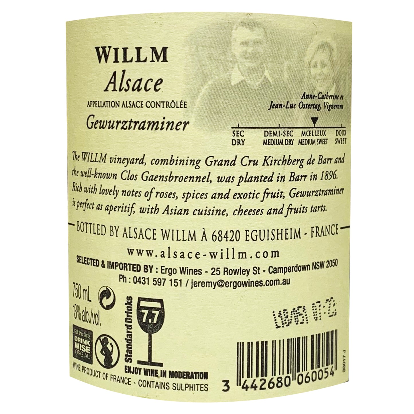 Willm Alsace Gewurztraminer Re'serve Alsace France | Harris Farm Online