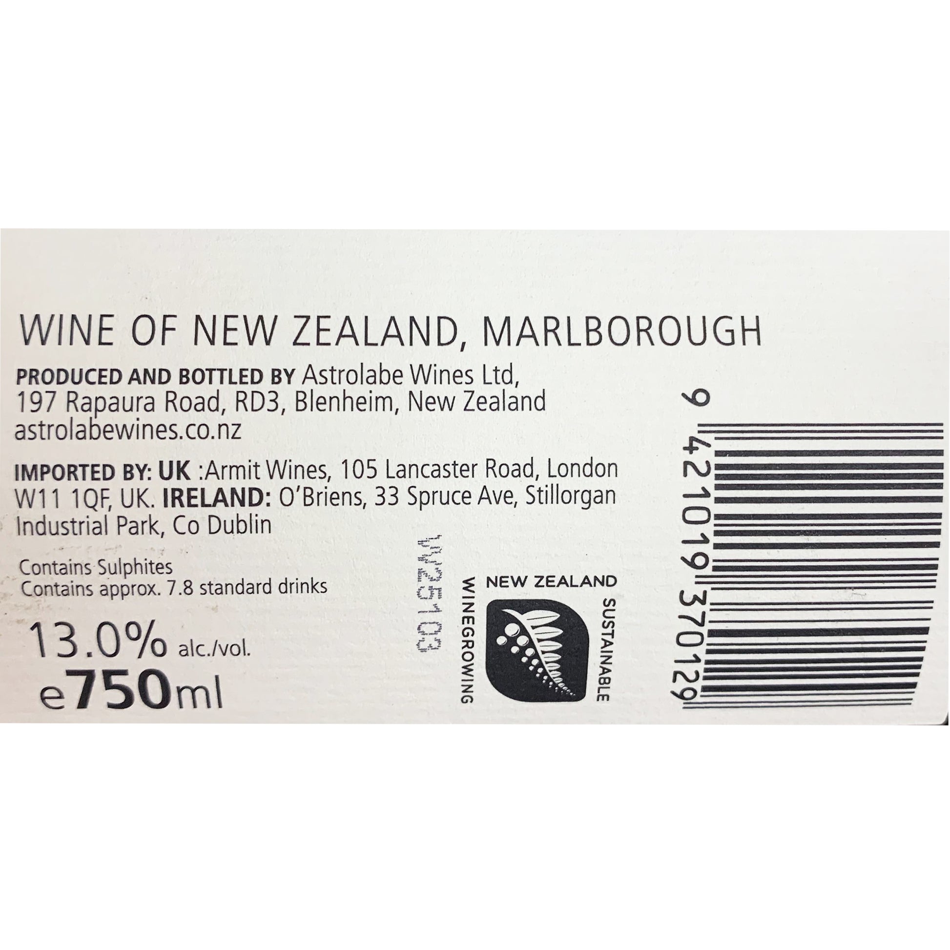 Durvillea - Sauvignon Blanc - Marlborough, NZ  | Harris Farm Online
