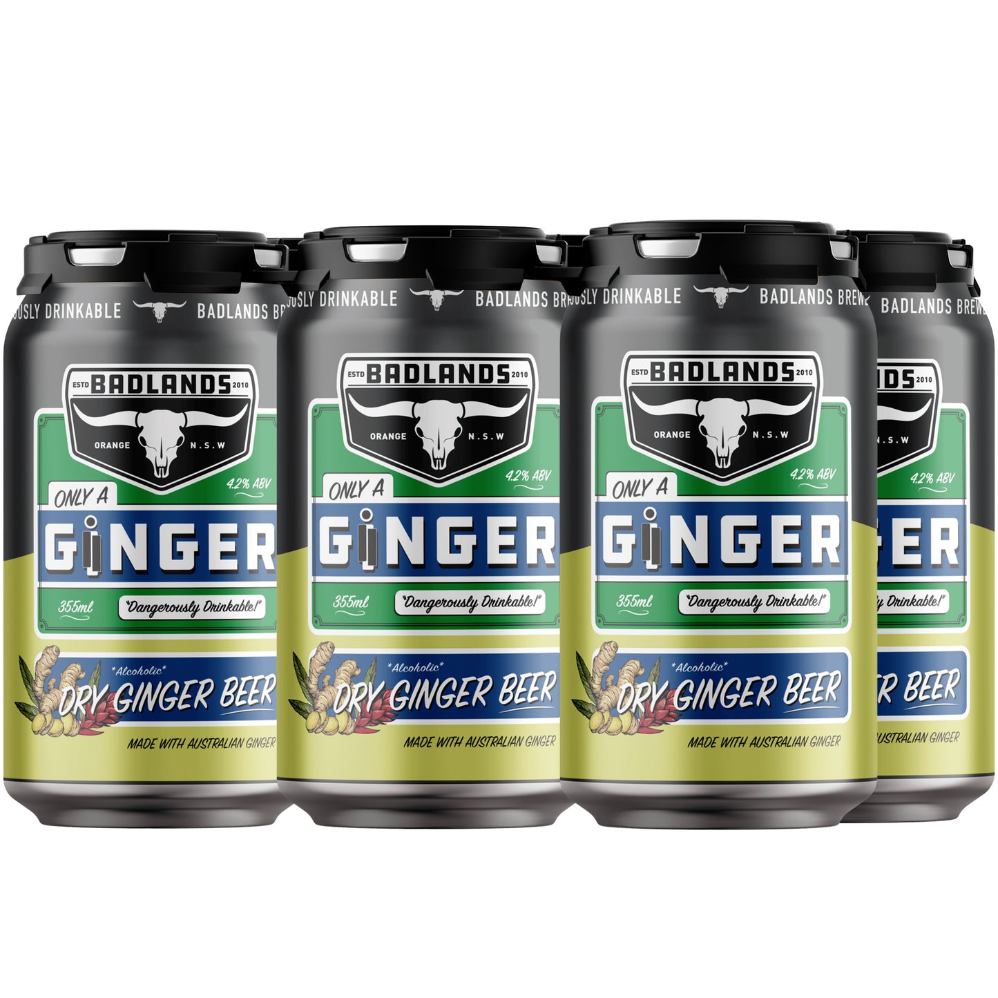 Badlands Brewery Only A Ginger Alcoholic Dry Ginger Beer 6pk | Harris Farm Online