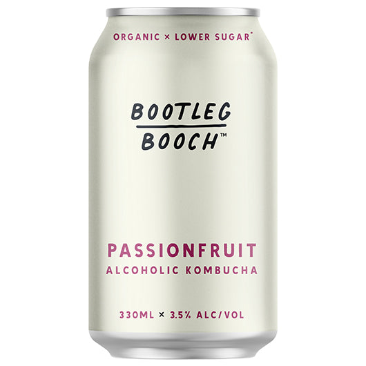 Bootleg Booch Alcoholic Kombucha Passionfruit | Harris Farm Online