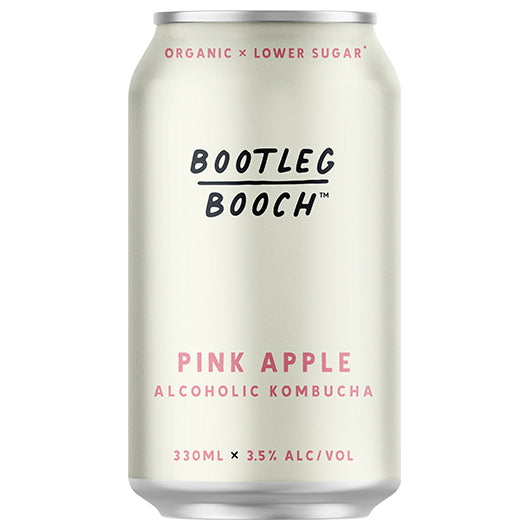 Bootleg Booch Alcoholic Kombucha Pink Apple | Harris Farm Online