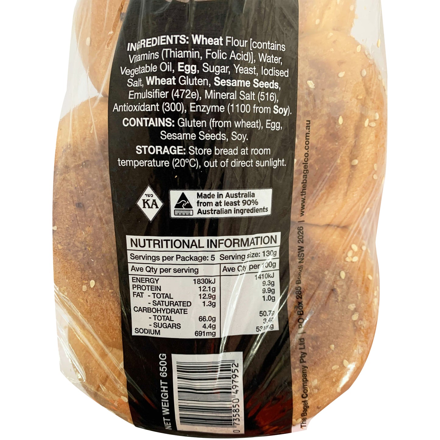 The Bagel Co Sweet Challah Bread | Harris Farm Online