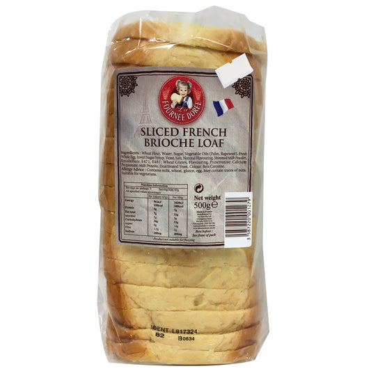 La Fournee Doree - Bread Sliced French Brioche - Loaf (500g)