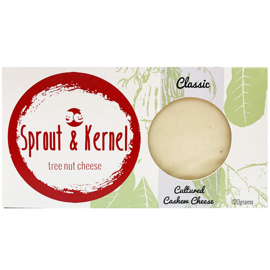 Sprout and Kernel Tree Nut Cheese Classic Cultured Cashew Cheese 120g