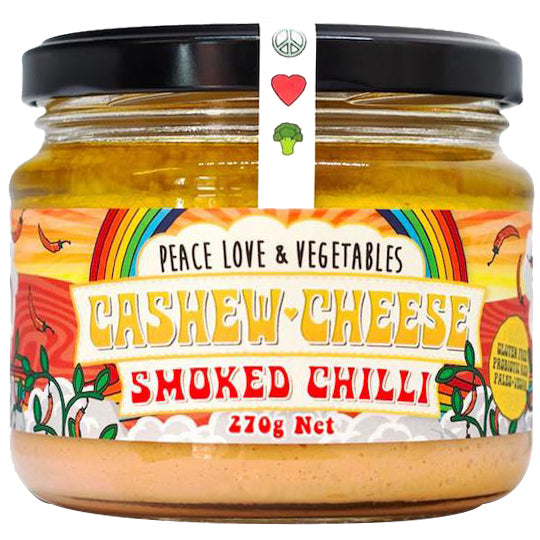 Peace, Love & Vegetables - Cashew Cheese - Smoked Chilli | Harris Farm Online