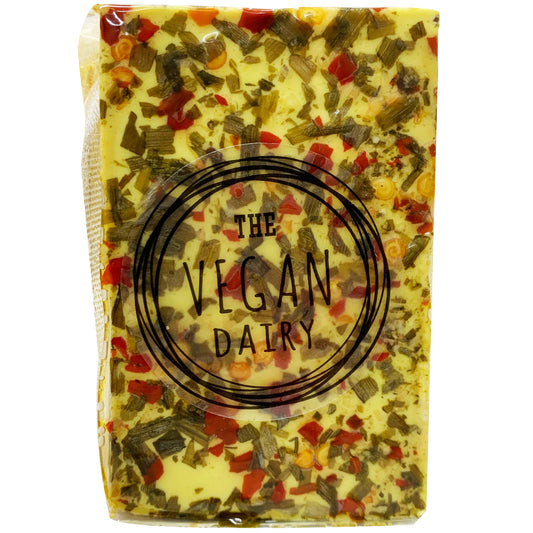 The Vegan Dairy Chilli Chives with Tumeric Cashew Cheese 150g