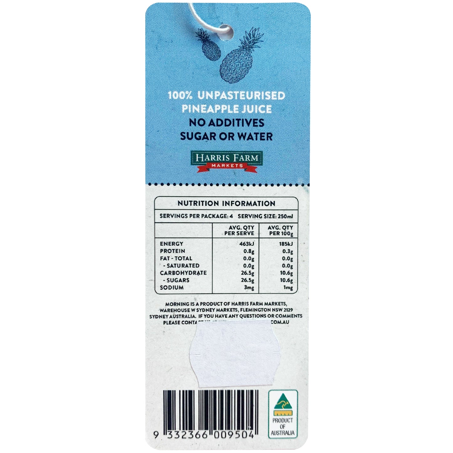 Harris Farm Fresh Pineapples Juice | Harris Farm Online