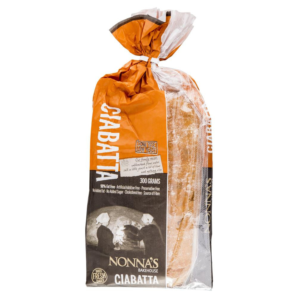Nonnas Bakehouse Ciabatta 300g , Z-Bakery - HFM, Harris Farm Markets
 - 1