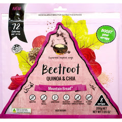 Mountain Bread Beetroot Quinoa and Chia Wraps | Harris Farm Online