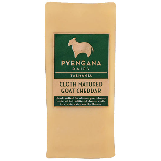 Pyengana Dairy Cloth Matured Goat Cheddar | Harris Farm Online