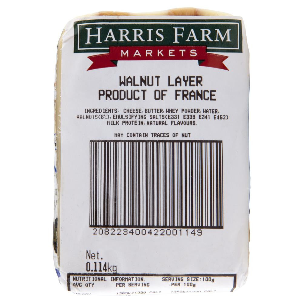 Walnut Layer 180-220g , Frdg1-Cheese - HFM, Harris Farm Markets
- 2
