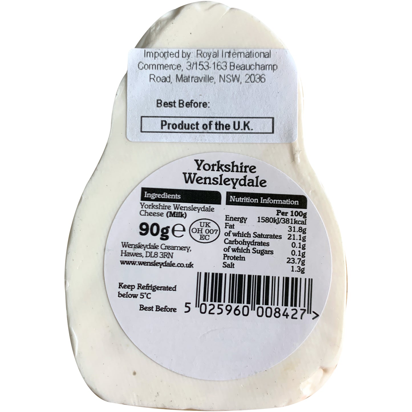 Wensleydale Creamery Snowman Cheese | Harris Farm Online
