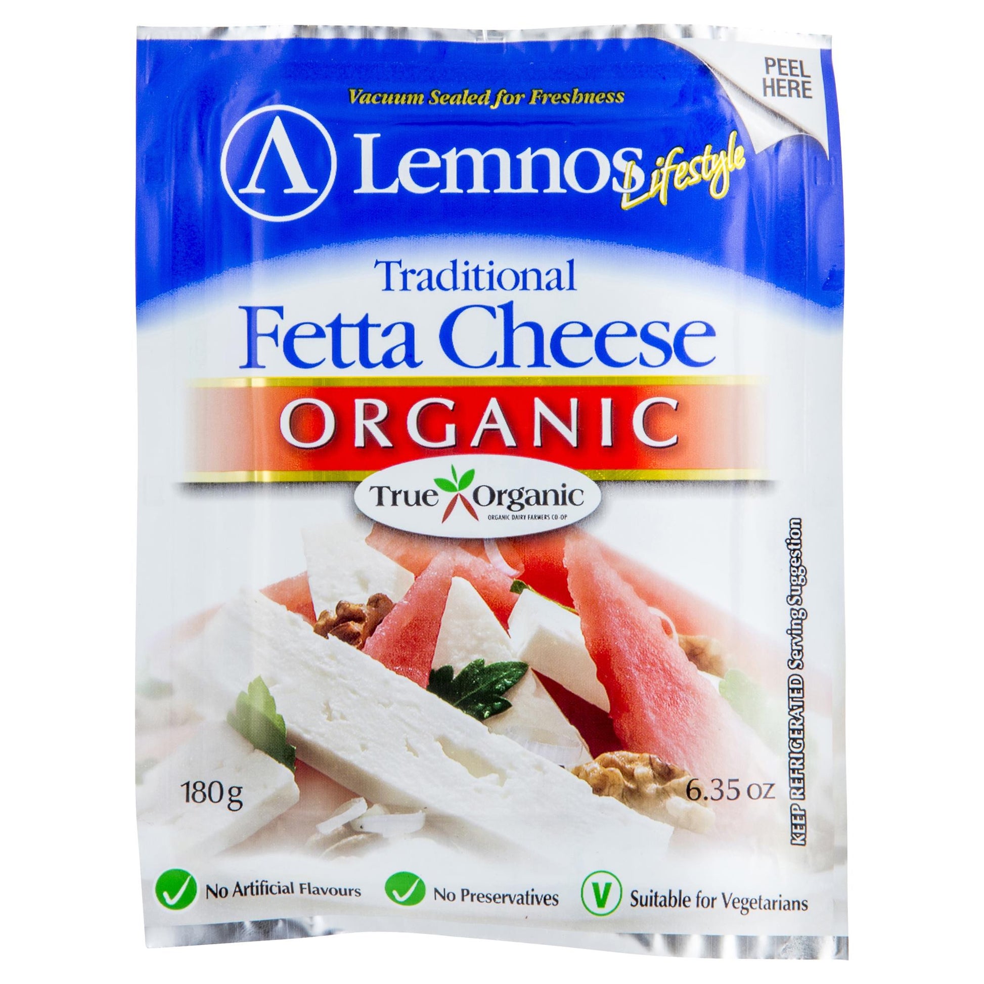 Fetta Lemnos Organic 180g , Frdg1-Cheese - HFM, Harris Farm Markets
 - 1