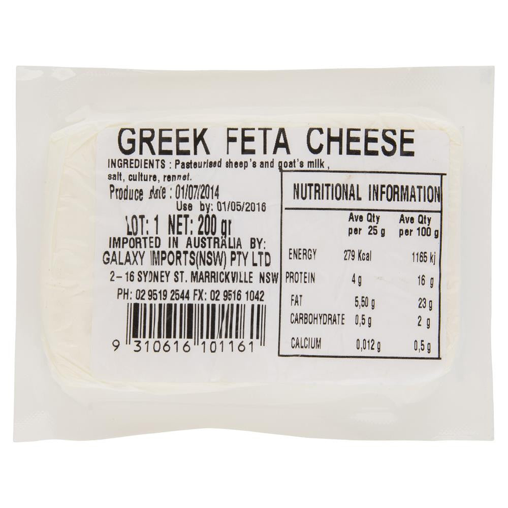 Karalis Authentic Greek Feta 200g , Frdg1-Cheese - HFM, Harris Farm Markets
- 2
