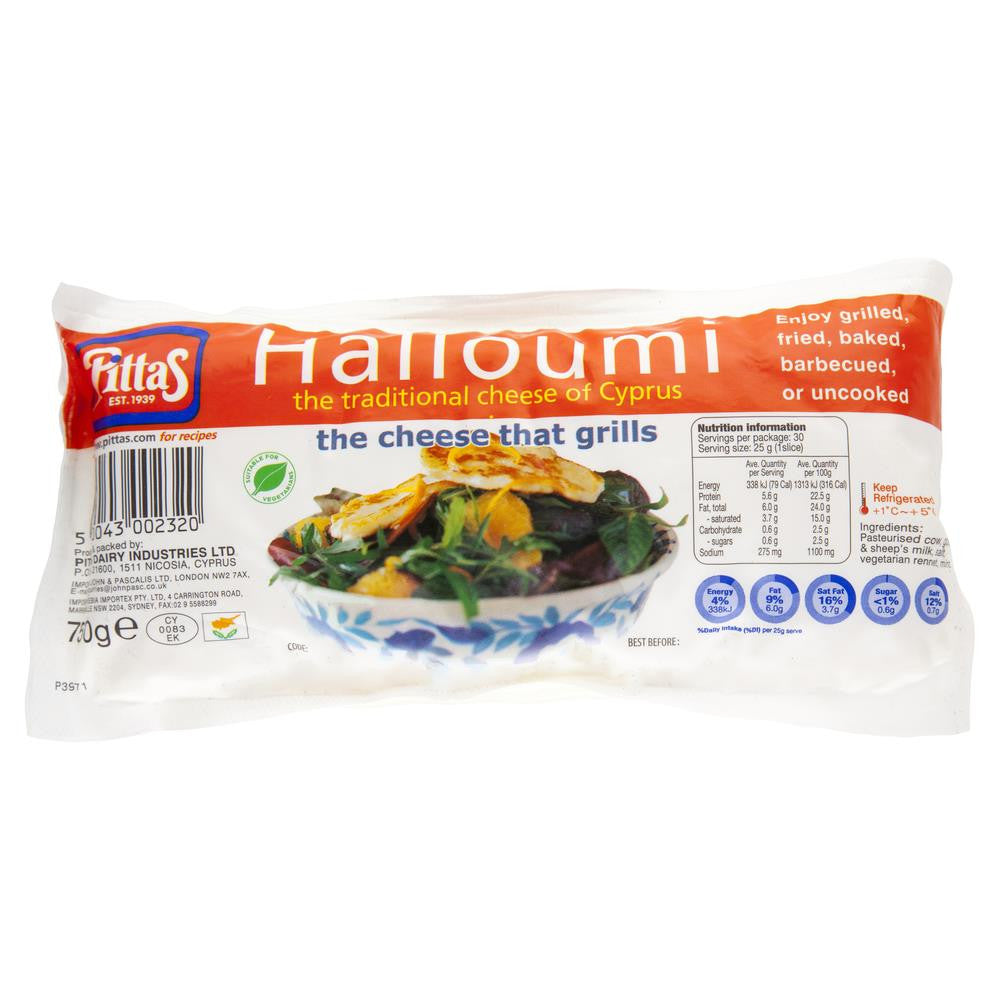 Halloumi Pittas Cyprus 750g , Frdg1-Cheese - HFM, Harris Farm Markets
 - 1