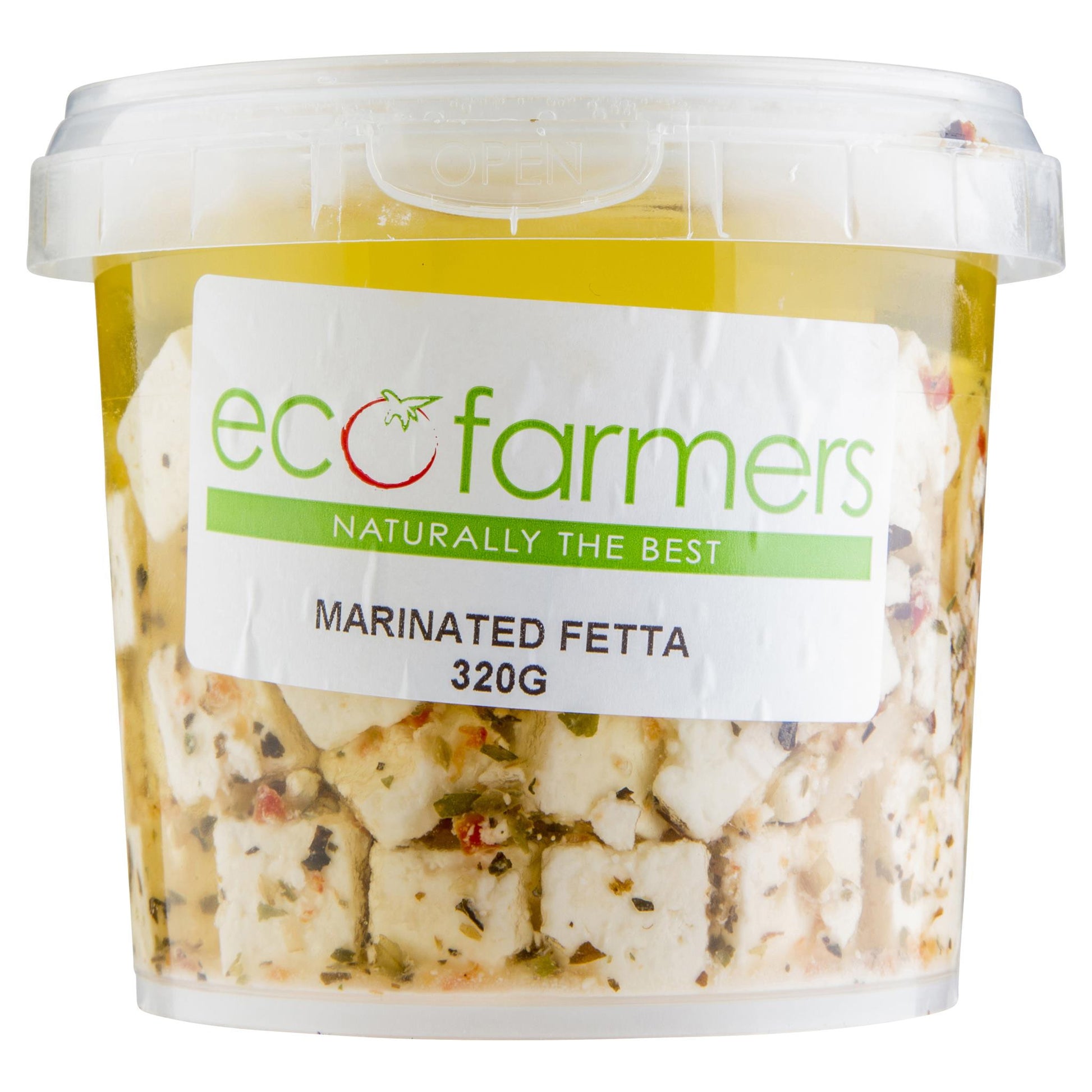 Fetta Eco Farmers Marinated 320g , Frdg1-Cheese - HFM, Harris Farm Markets
 - 1