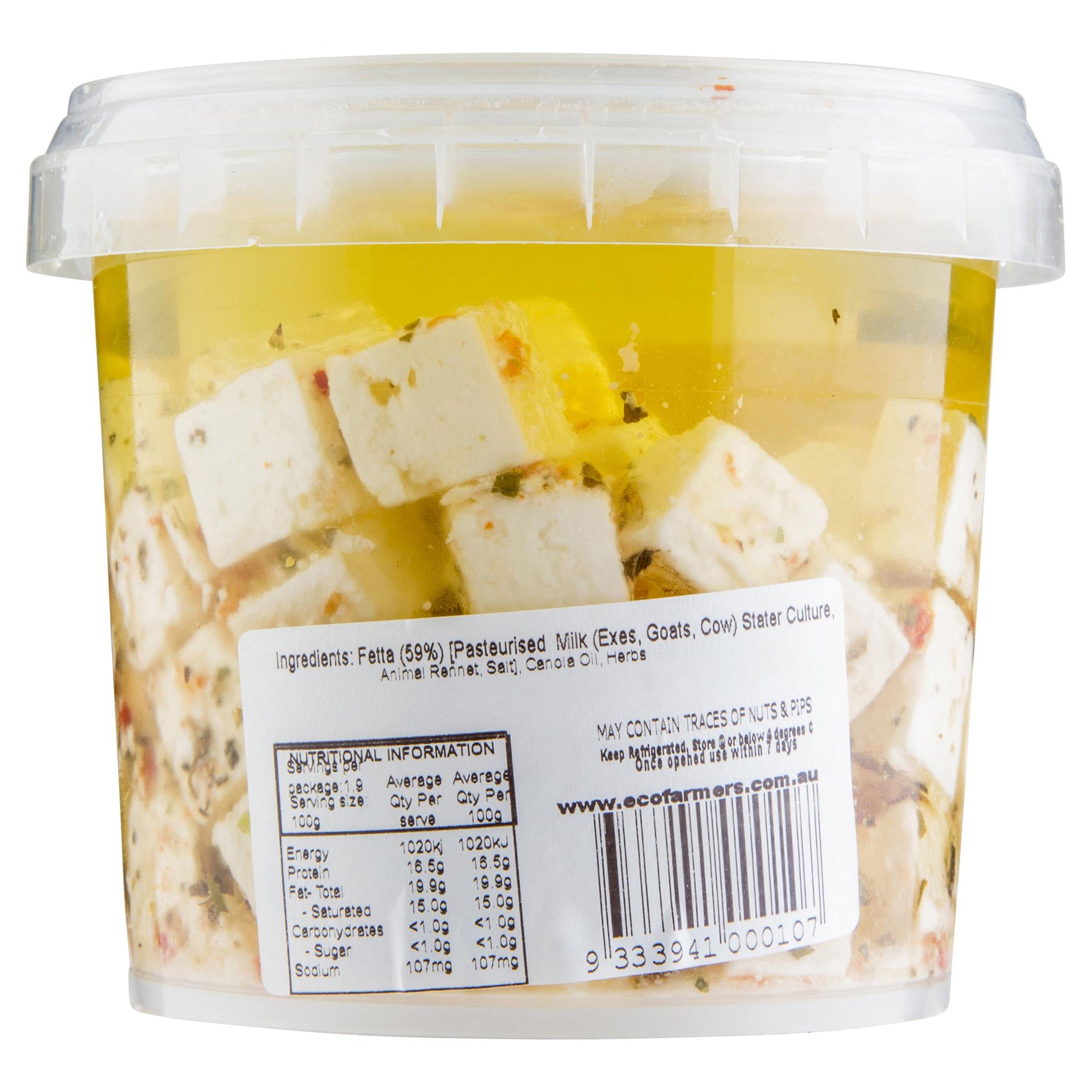 Fetta Eco Farmers Marinated 320g , Frdg1-Cheese - HFM, Harris Farm Markets
 - 2