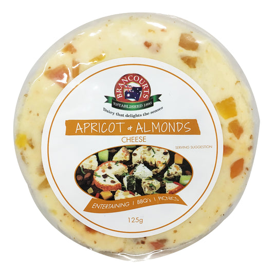 Flavoured Cream Cheese - Apricot & Almond (125g) Brancourts