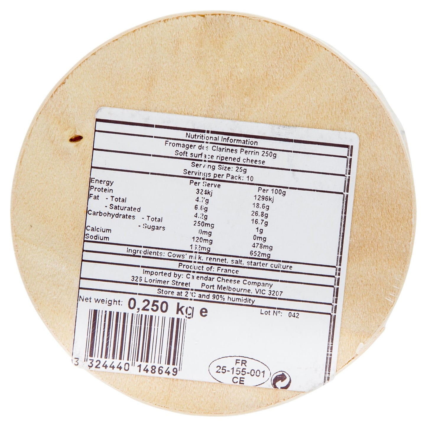 Brie Jean Perrin Fromager Des Clarines 250g , Frdg1-Cheese - HFM, Harris Farm Markets
- 2