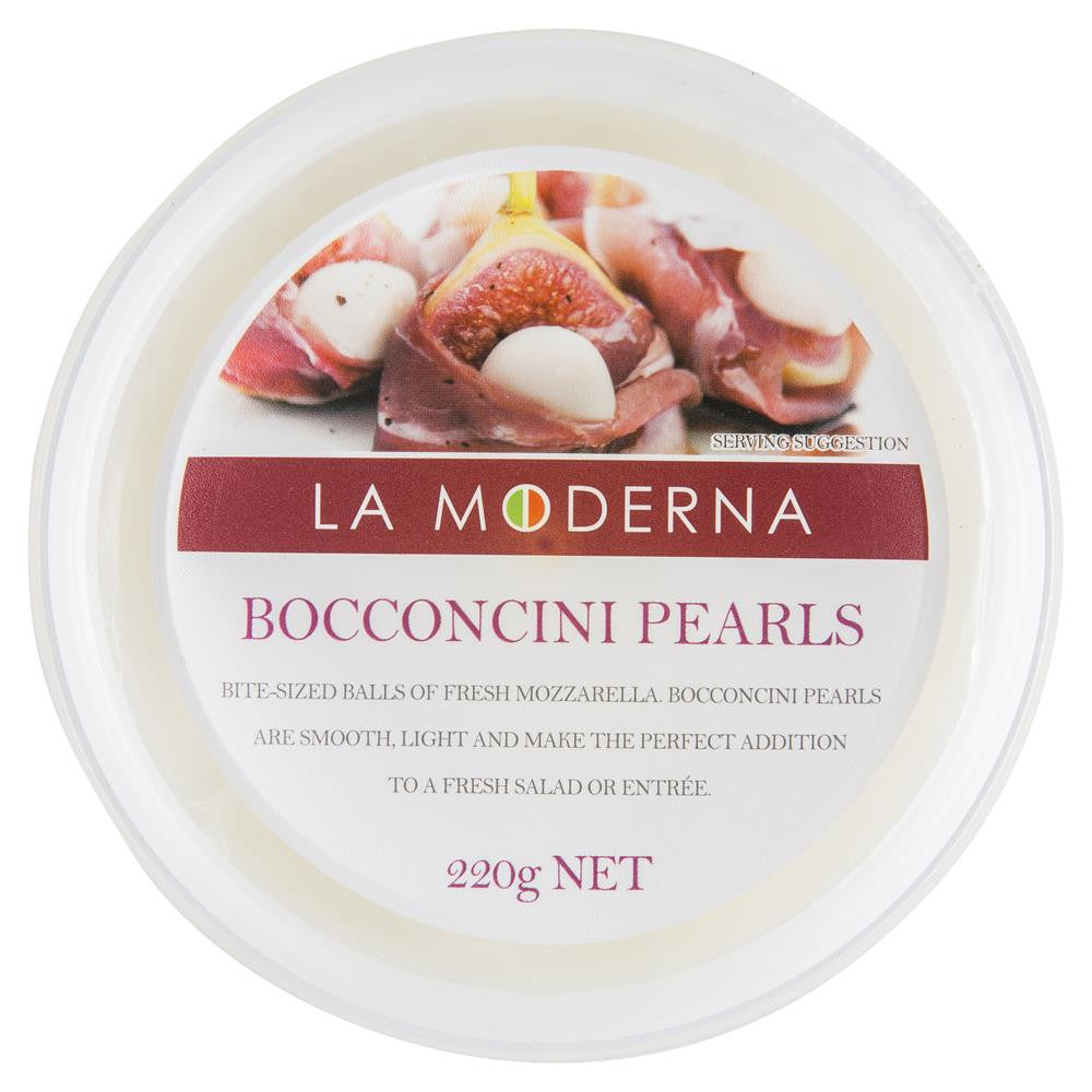 Bocconcini Pearls La Moderna 220g , Frdg1-Cheese - HFM, Harris Farm Markets
- 2