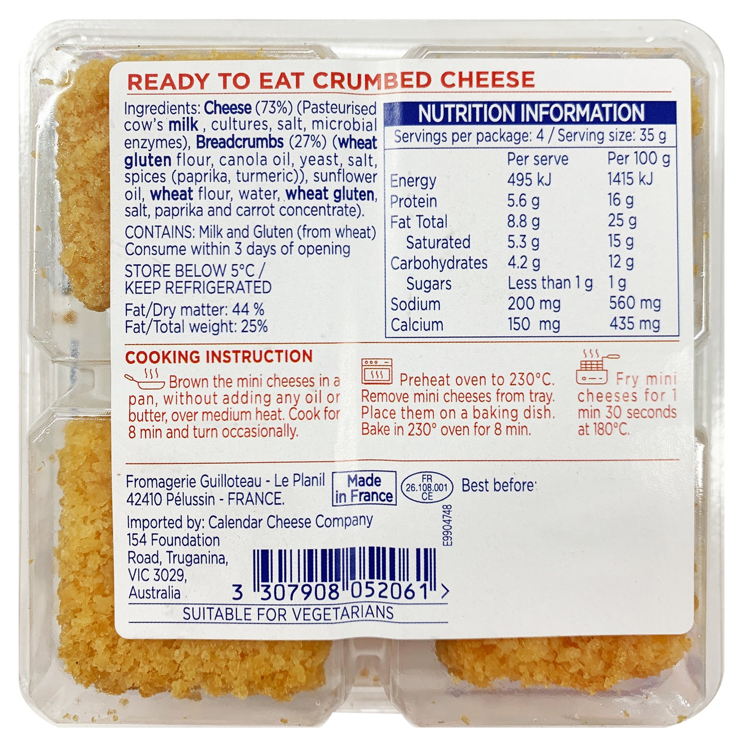 Fromager d'Affinois Crispy Brie Bites 140g
