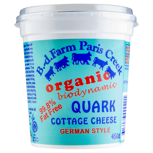 Cottage Cheese Paris Creek Organic Quark 450g , Frdg1-Cheese - HFM, Harris Farm Markets
 - 1
