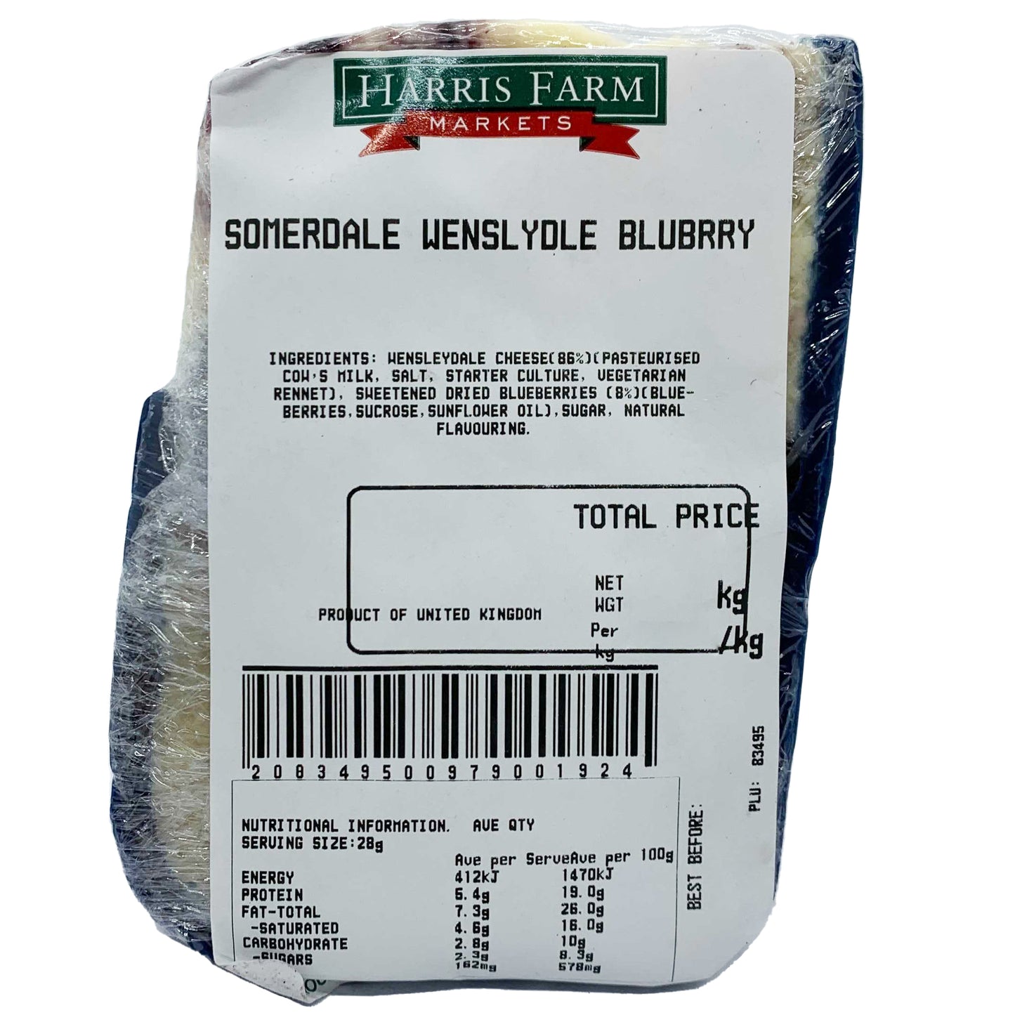 Somerdale Wensleydale and Blueberries 170-210g | Harris Farm Markets Online