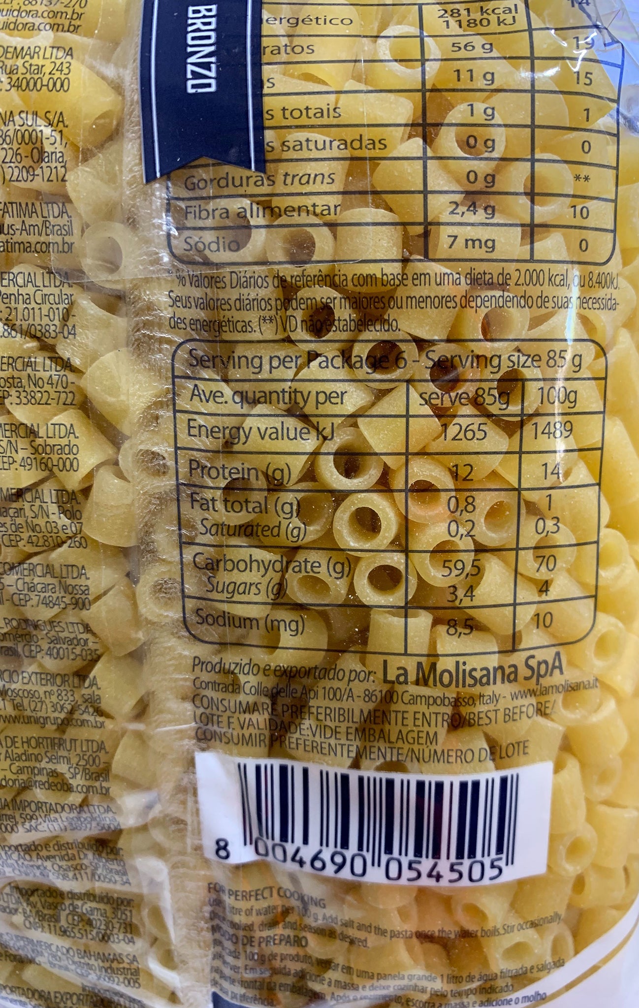 La Molisana - Pasta - Ditali (No.45, 500g)