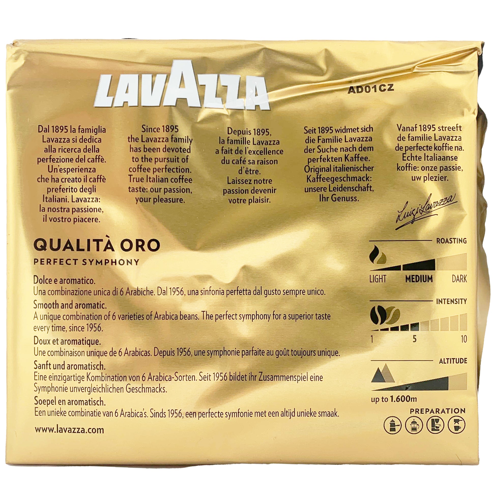 Lavazza Gold Oro Ground Coffee | Harris Farm Online